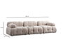 Atelier Del Sofa Petite 3 - Sofá Esquinero Crema 290x160 cm